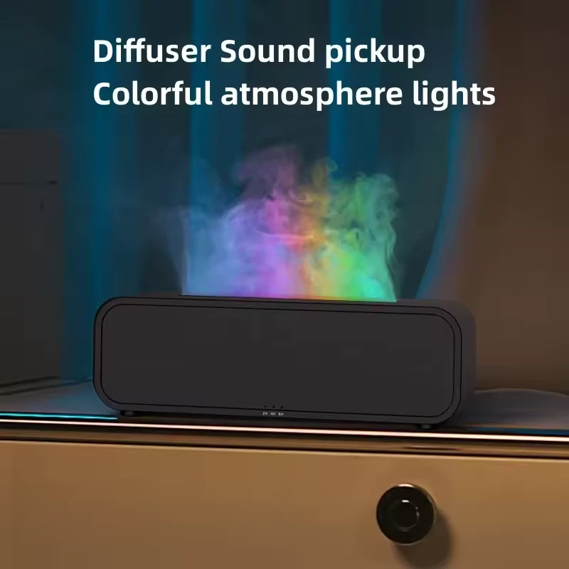 LED Flammen Aroma Diffuser mit Fernbedienung – RGB, Timer, leise Luftbefeuchtung - Bild 3 von 4