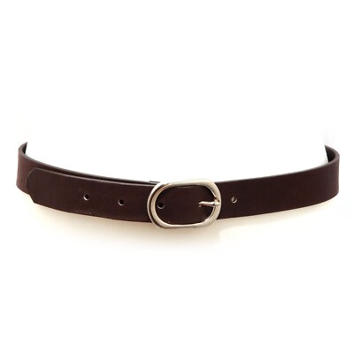 7879AC  cintura bimba GIRL SIMONETTA MINI brown VINTAGE leather belt