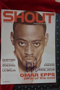OMAR EPPS Shout IN PERSON signed autograph photo Magazine cover