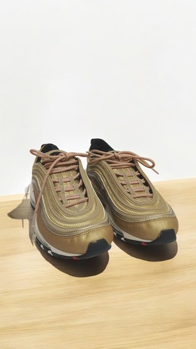 Zapatillas Nike Air Max 97 OG QS para niños talla 7Y jóvenes mujeres 8,5 doradas - Imagen 9 de 11
