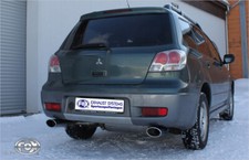 Fox Duplex Auspuff Sportauspuff Komplettanlage für Mitsubishi Outlander I CU 2,0