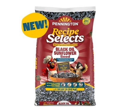 Pennington Select Black Oil Sunflower Seed Dry Wild Bird Feed, 20 lb. Bag