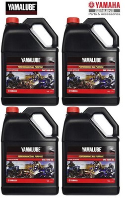 4x YAMAHA YAMALUBE All-Purpose MX 4-Stroke Engine Oil 10W40 SAE LUB-10W40-AP-04