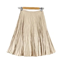 MICHEL KLEIN skirt beige polyester Women