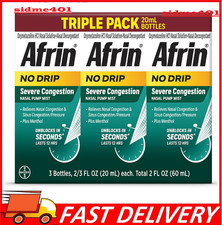 Afrin No Drip Severe Congestion 12 Hour Nasal Pump Mist, 60 mL