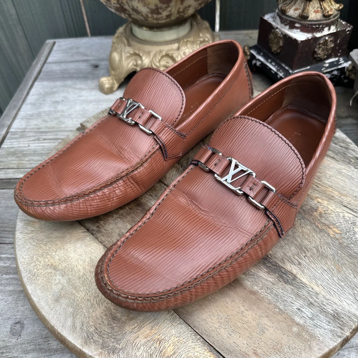 Louis Vuitton Moccasin Brown Casual Shoes for Men for sale - eBay
