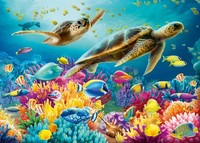 Ravensburger Puzzle 12000577 Blaue Unterwasserwelt 1000 Teile Puzzle (Us Import)