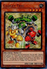 Gadget Trio LEDE-EN004 Ultra Rare Legacy of Destruction Yu-Gi-Oh 1st Edition LP