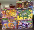TMNT Boxed Blimp, Party Wagon, Mutant Module, 1988 Remastered 6-Pack, Sewer Lair