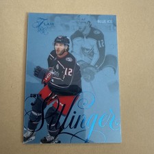 2025-26 UD Fleer Flair  Owen Sillinger RC Blue Ice 25/25 Columbus Blue Jackets