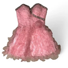 Vintage Aspeed pink strapless mini dress