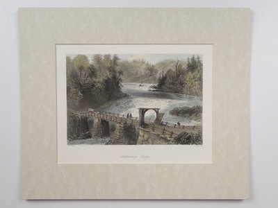 Montmorency Brücke Gravur Montresor Moffat Tugend 1841