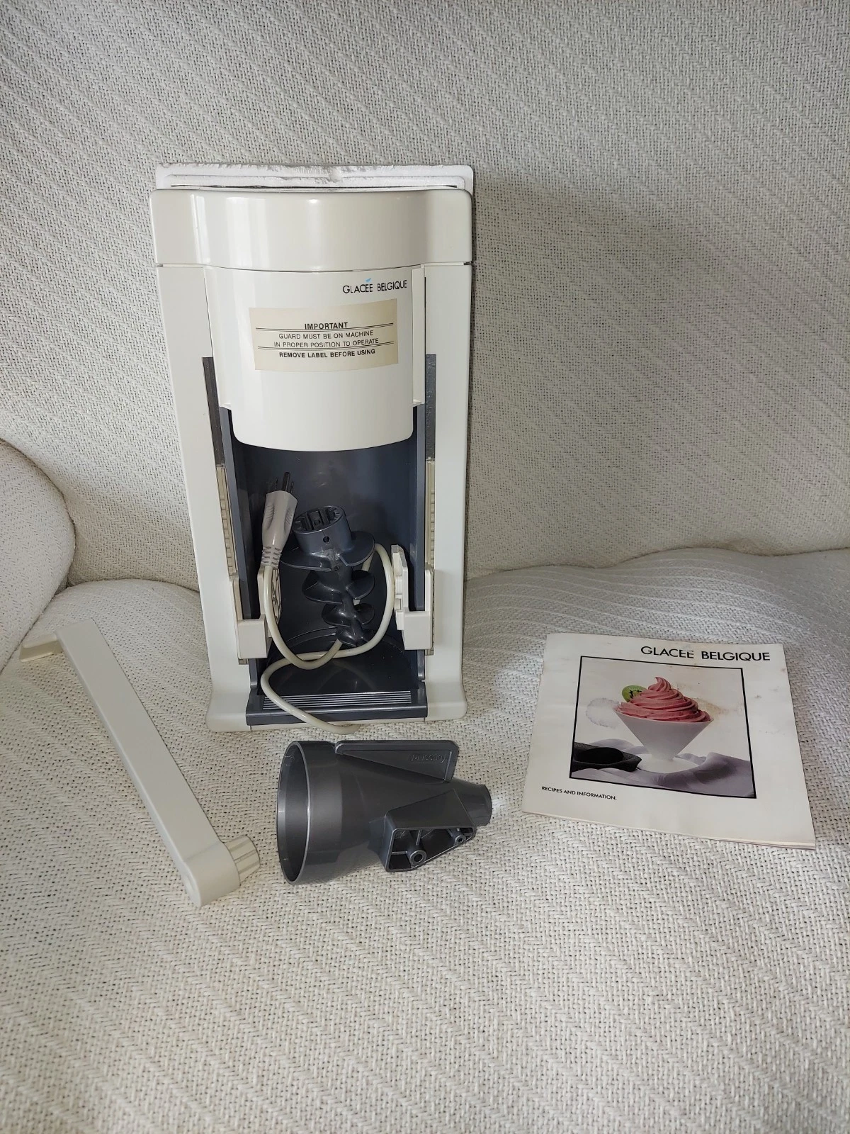 NEW Glacee Belgique European Dessert Maker Model GB101 Ice Cream Maker NO BOX
