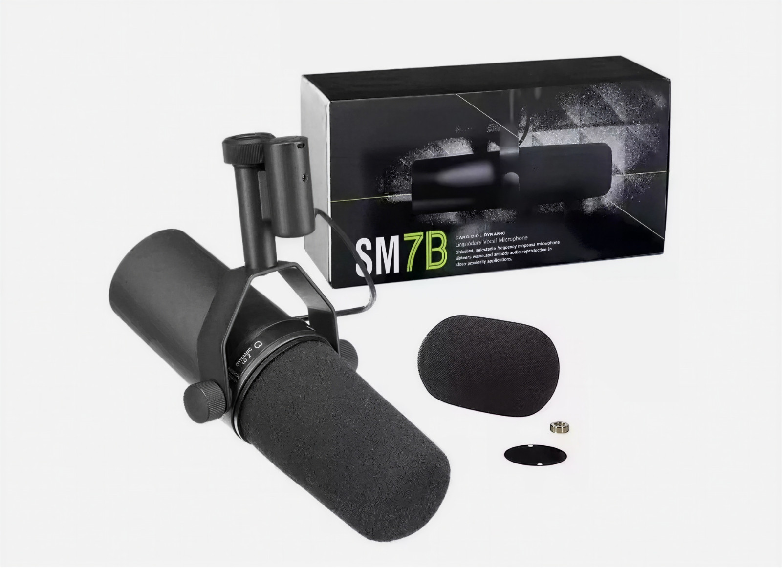 Microphone SM7B broadcast contre les bruits ambiants pour session de streaming fluide