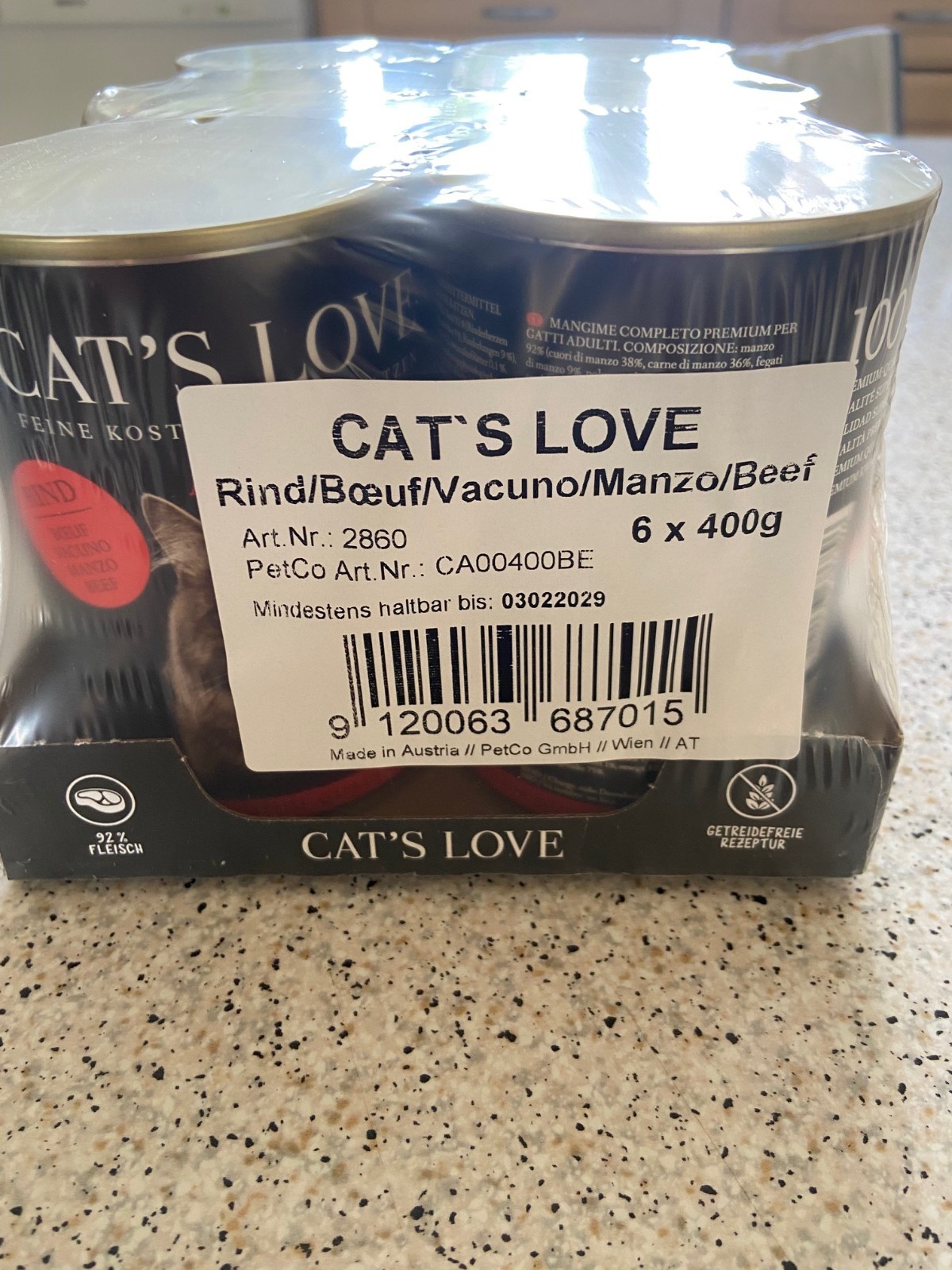 Pâtée pour chat Cat's Love avec 100% d'ingrédients naturels - 2