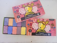 x2 FILANA Organic Beeswax Crayons 12 Block Cr...