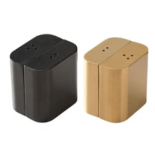 2pcs Stainless Steel Salt Pepper Spices Shakers Kitchen Condiment Dispensers