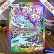 📢OFFERTA📢RAINBOW GRENINJA EX ⭐⭐Pokemon TCG tasca:TEMPI DI CONSEGNA: 1-10 MINUTI