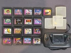 Lot of 17 SEGA Game Gear Cartridges / Cases / System / Power Back Jurassic Sonic