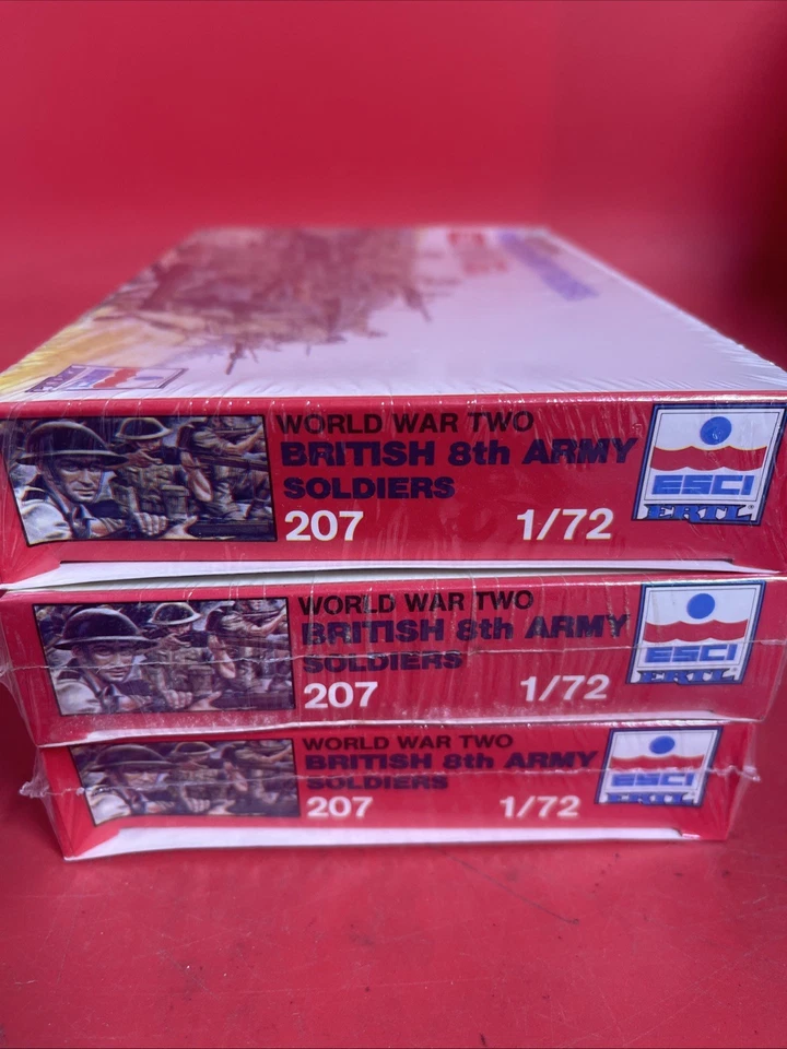 MODELOS ESCI 207. SOLDADOS 8º Ejército Británico.SELLADOS DE FÁBRICA. ESCALA 1:72.LOTE 3 Foto 3 de 4