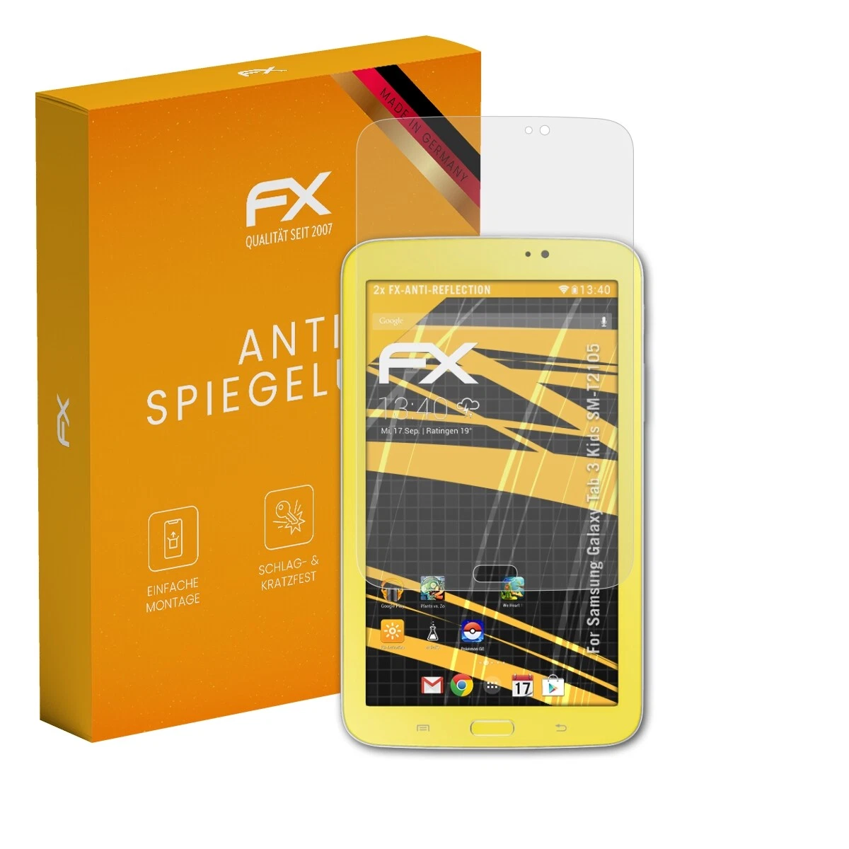 AtFoliX 2x Screen Protector for Samsung Galaxy Tab 3 Kids SM-T2105 Matte & Shockproof