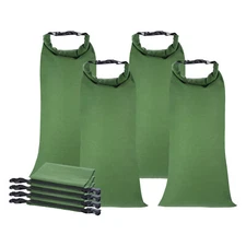 4pcs 28"x11" Flood Water Barrier Sand Bags Canvas Sandbags with Insert Buckle