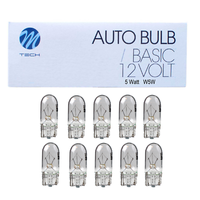 100 StüCk M-Tech GlüHlampe Glassockellampe GlüHbirne T10 12V 5W W2,1X9,5D M12W