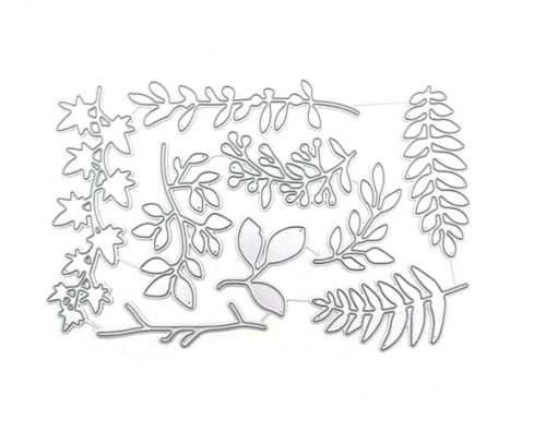 9pcs Leaves Metal Cutting Die Embossing Scrapbooking Stencil Card Craft - Picture 6 of 6