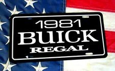 1981 Buick Regal License Plate Car Tag 81 Sport Coupe T Type Turbo Charged V6