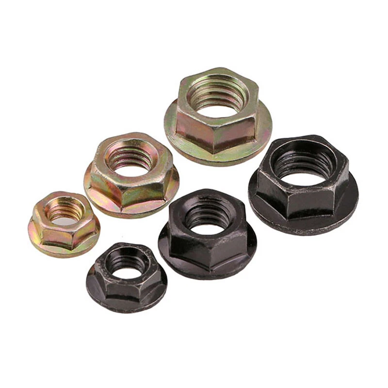 Flange Hexagonal Nuts Carbon Steel Nickel/Zinc Plated Toothed Nut M2 M3 M4 - M16 - Bild 4 von 4