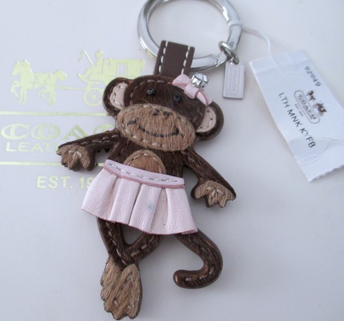 coach monkey keychain