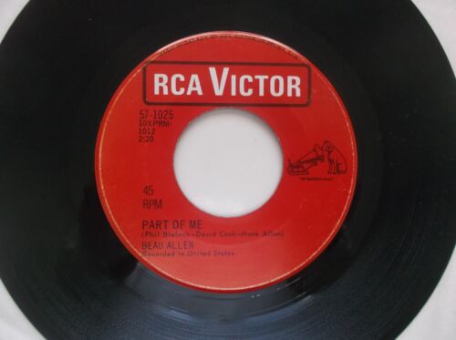 BEAU ALLEN  "Part Of Me/What A Love Can Do"  7"45  60's Garage Canadian Pressing - Afbeelding 1 van 2