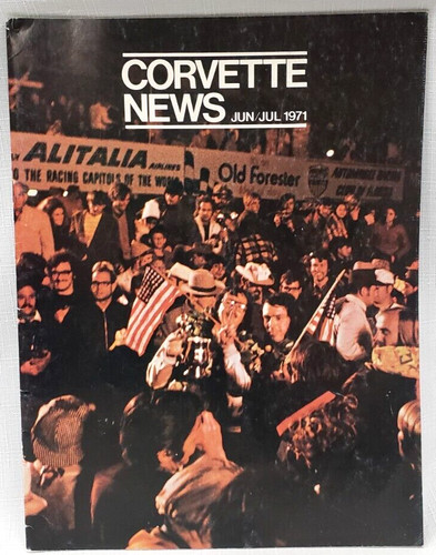 1971 CORVETTE NEWS, LT1,Sebring,Valkyrie Owners Magazine Vol 14 #5,VG+,Lays Flat