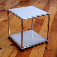 * USM Haller Tisch Beistelltisch Couchtisch 35x35 Lichtgrau * Würfel * 350x350 *