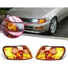For 93-97 Toyota Corolla Ae100 Ae101 E100 Parking Corner Amber Lens Light Cover