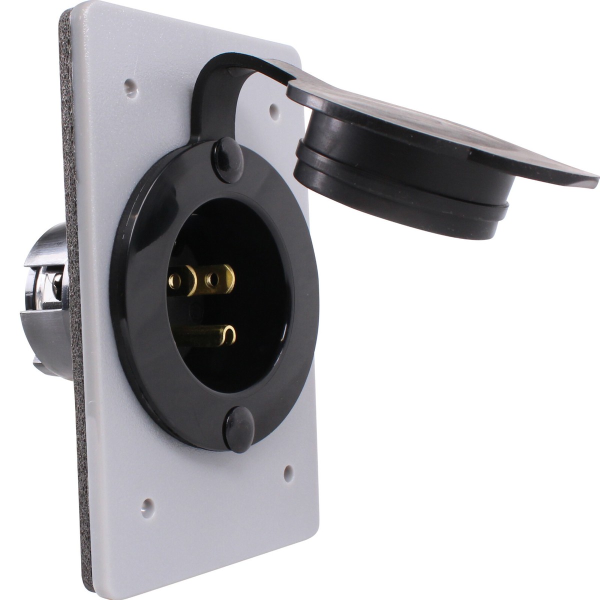 120V, 15A Straight Blade Power Inlet for 1-Gang FS FD Box NEMA 5