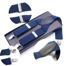 Hommes Pantalon Bretelles 3 Clips Y-Bride Adulte Élastique Bretelles Réglable
