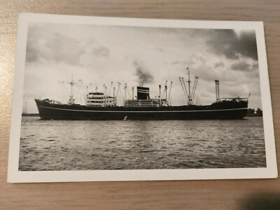 Postkarte Frachtschiff Tarifa ca. 14x9cm ungel_