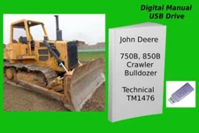 John Deere 750B  850B Crawler Bulldozer Repair Technical Manual See Description