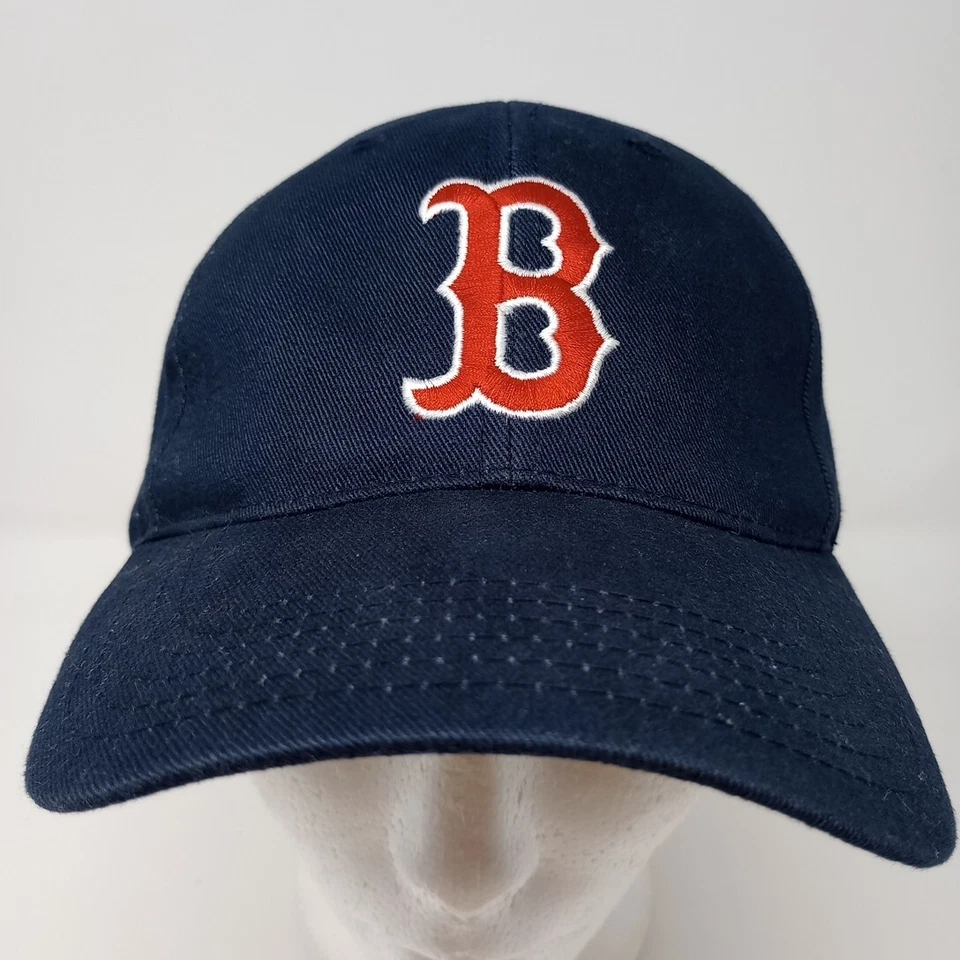 Бейсболка регулируемая Boston Red Sox MLB с вышитым красным логотипом темно-синяя - Изображение 2 из 4