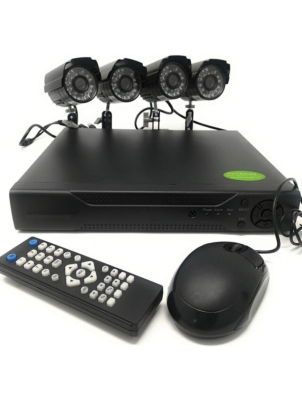 TEMPO DI SALDI Kit Videosorveglianza 4 Canali Telecamere Infrarossi Dvr (k2b)
