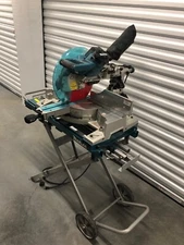 Makita LS1018 13 Amp 10 in. Dual Slide Compound Miter Saw With Laser and Stand.