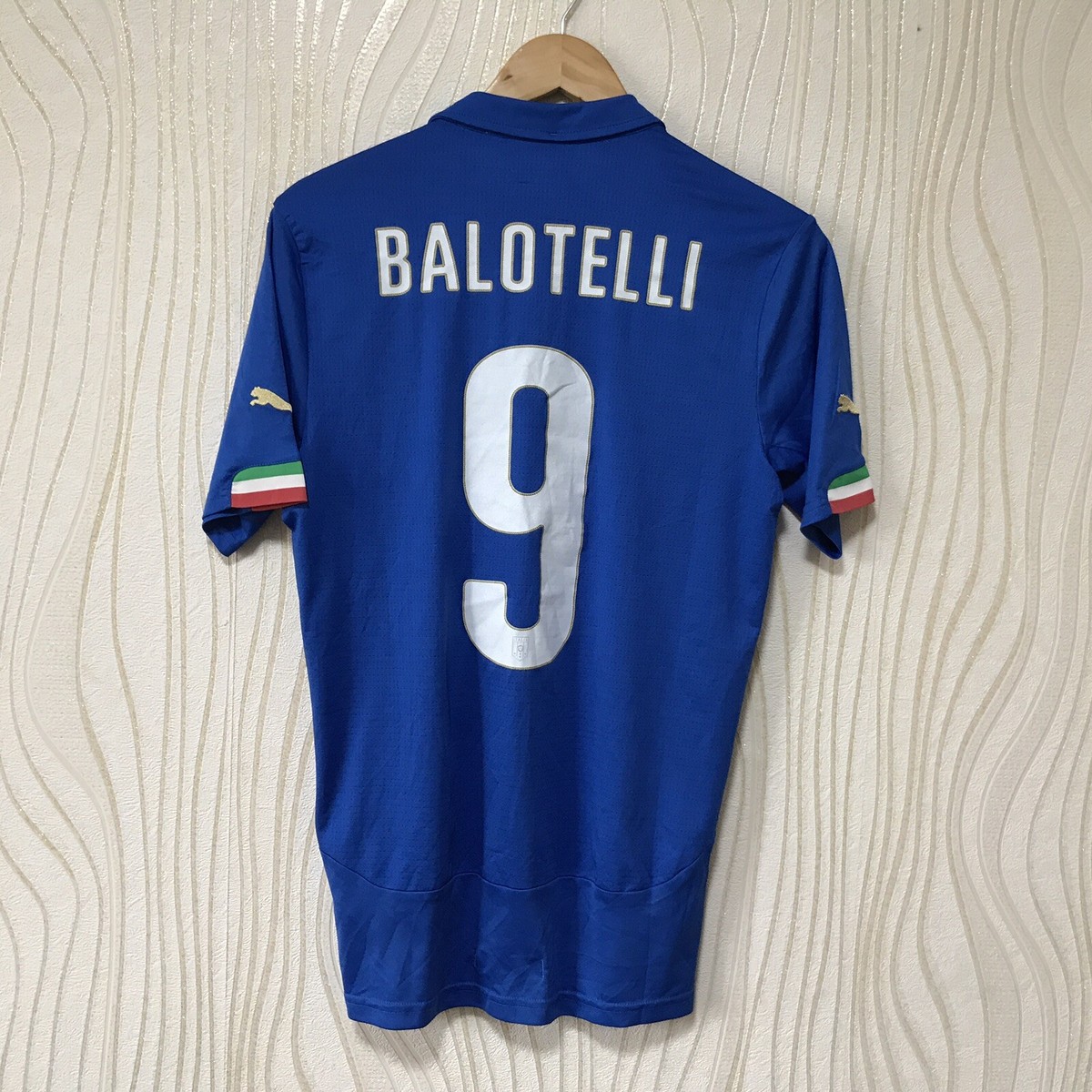 イタリア代表 2014 ユニフォーム L ホーム バロテッリ 9 プーマ ITALY 2014 2015 HOME FOOTBALL SHIRT SOCCER JERSEY PUMA 747249 #9