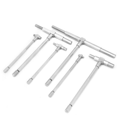 6Pcs Telescopic Gauge 8mm-150mm Inner Diameter Gauge Micrometer Tool