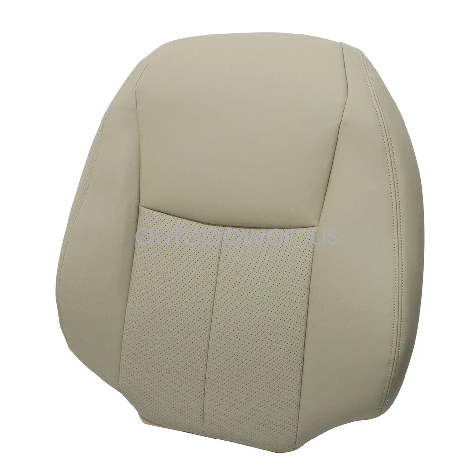 Fits 2014-2020 Infiniti Q50 Front Bottom & Top Perforated Seat Cover Wheat Tan - Imagem 4 de 4