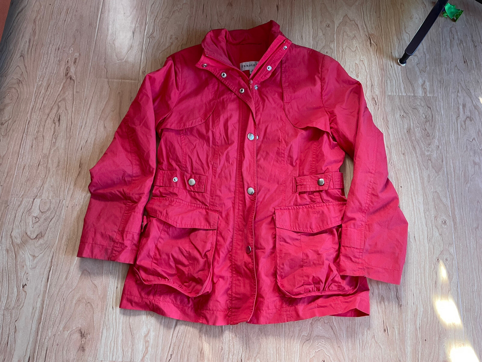 Pendleton Womens Red Jacket Zip Snap Button Coat … - image 1