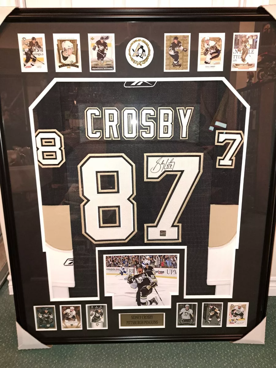 Sidney Crosby Autographed Framed Penguins Jersey