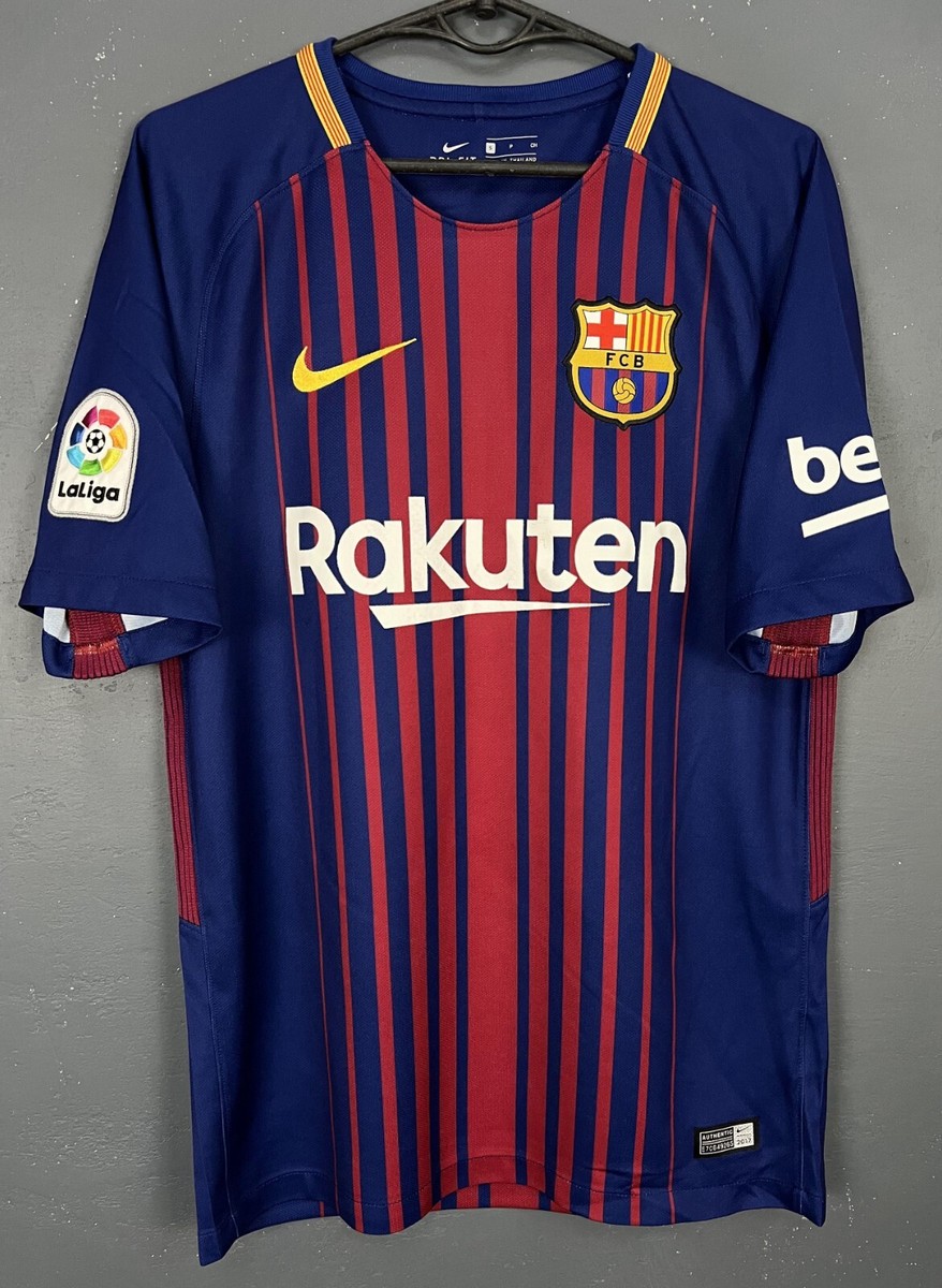 MEN'S FC BARCELONA 2017/2018 LEO MESSI #10 FOOTBALL SOCCER SHIRT