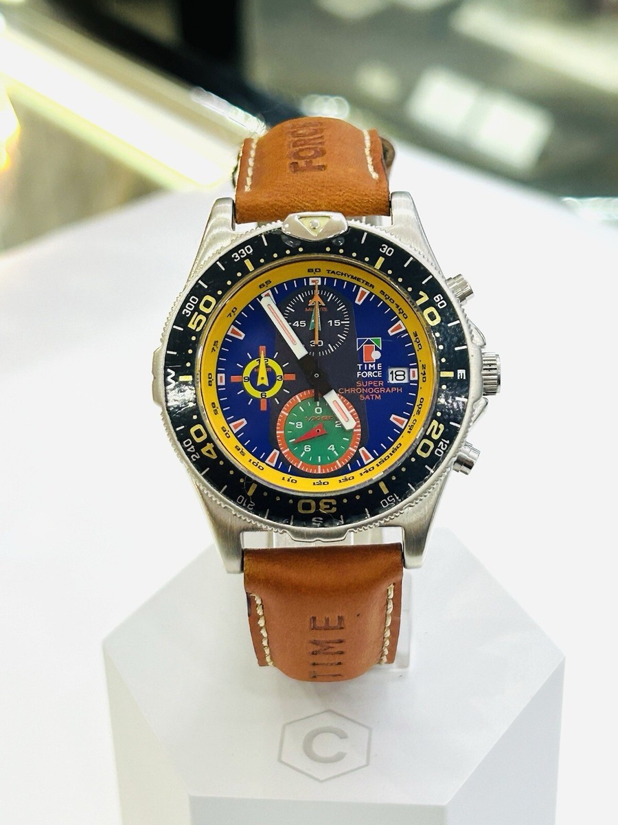 Orologio Time Force In Acciaio Chrono Nuovo