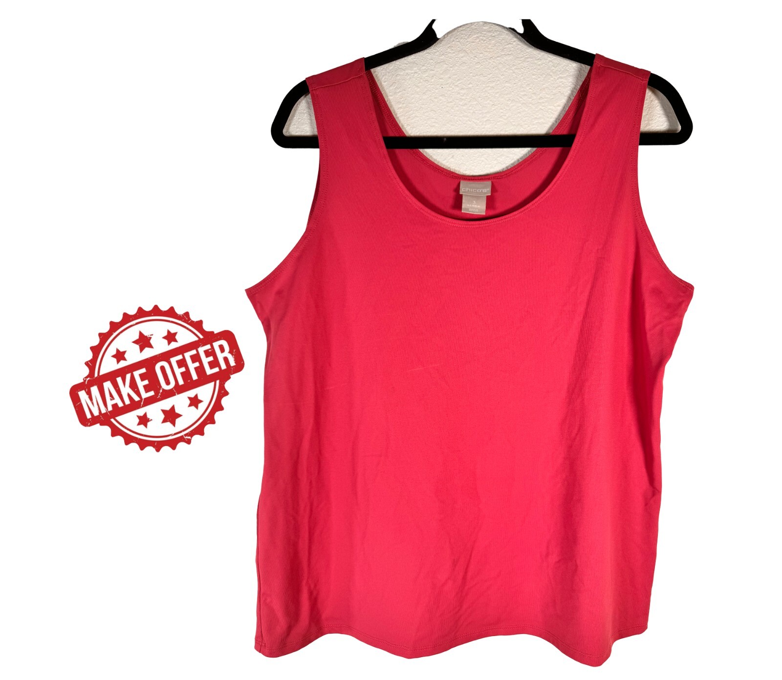 Classic Pink Tank Top - Timeless Basic, Plus Size… - image 1